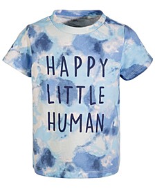 Baby Boys Happy Little Human Tie-Dye Short-Sleeve T-Shirt, Created for Macy's