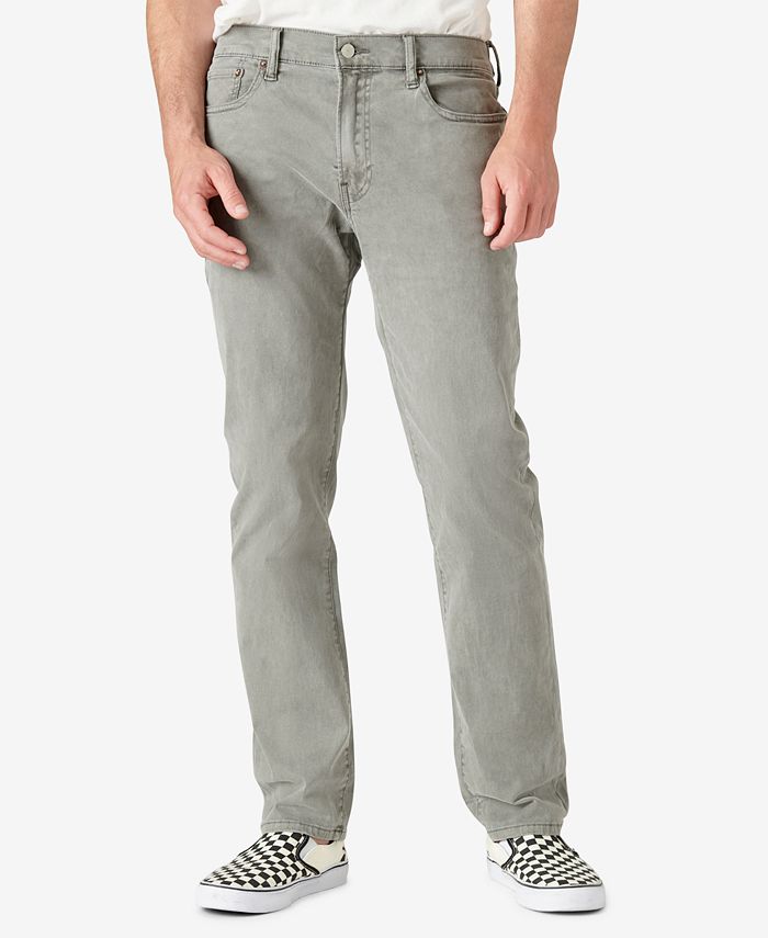 Lucky Brand 410 Athletic Sateen Stretch Jean in Gray for Men