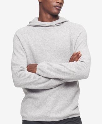 Men's Solid Merino Wool Hoodie Sweater