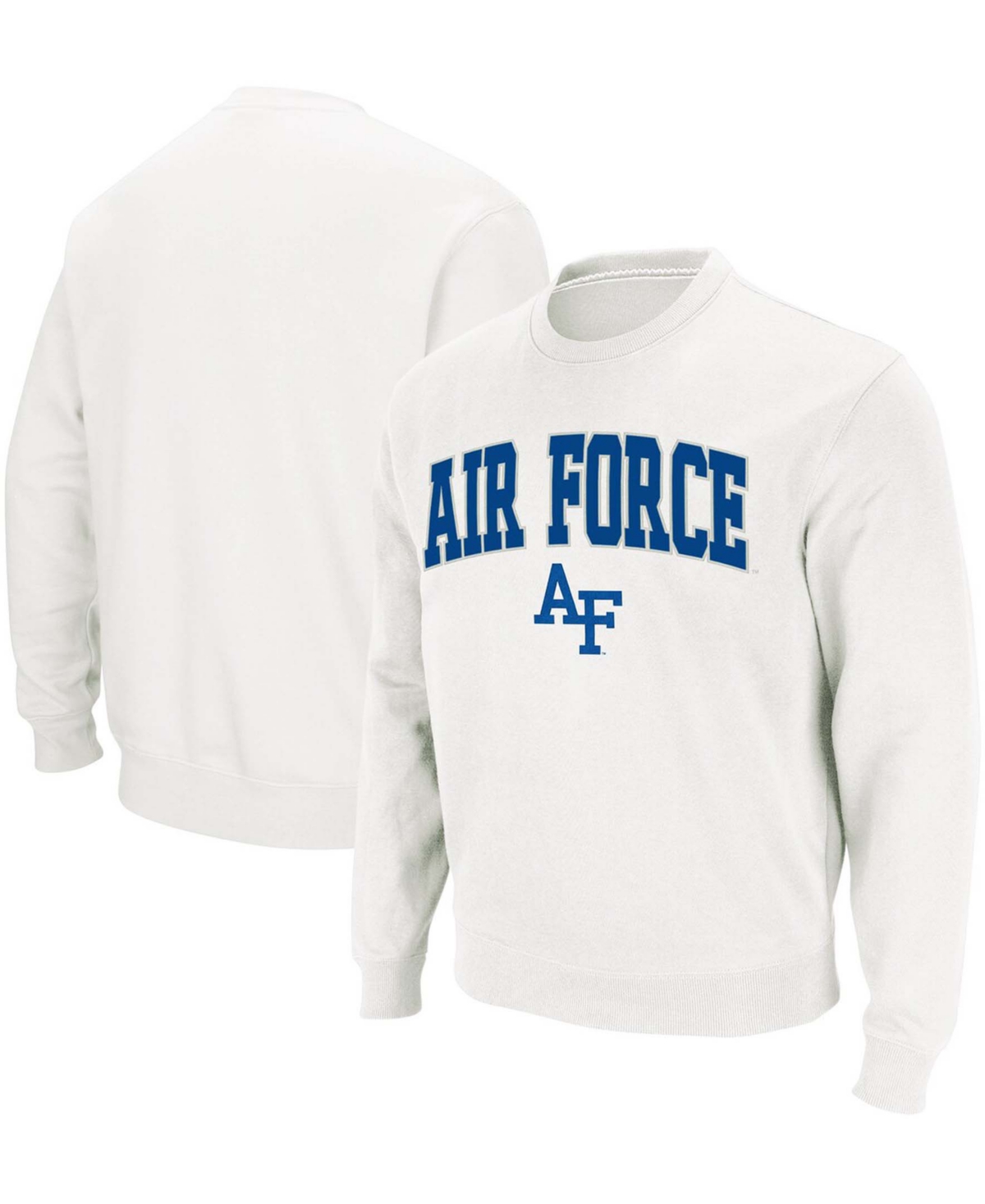Colosseum Men's White Air Force Falcons Arch Logo Sweatshirt