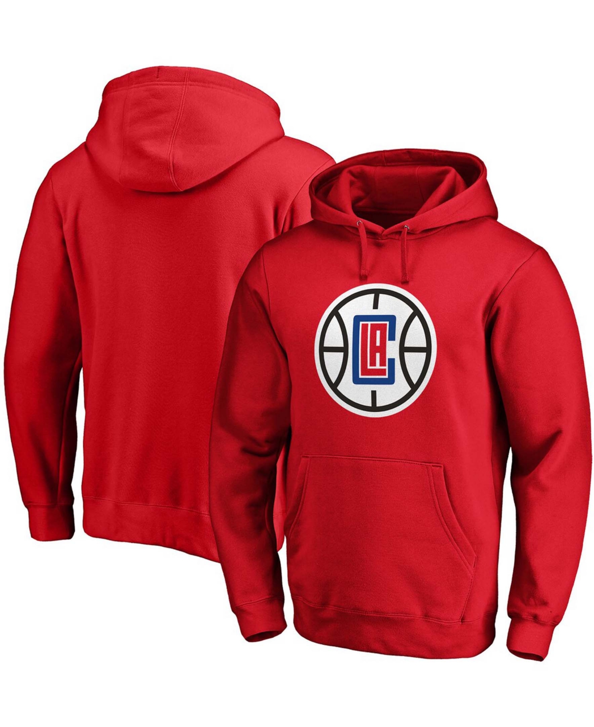Fanatics Men's Red La Clippers Primary Team Logo Pullover Hoodie