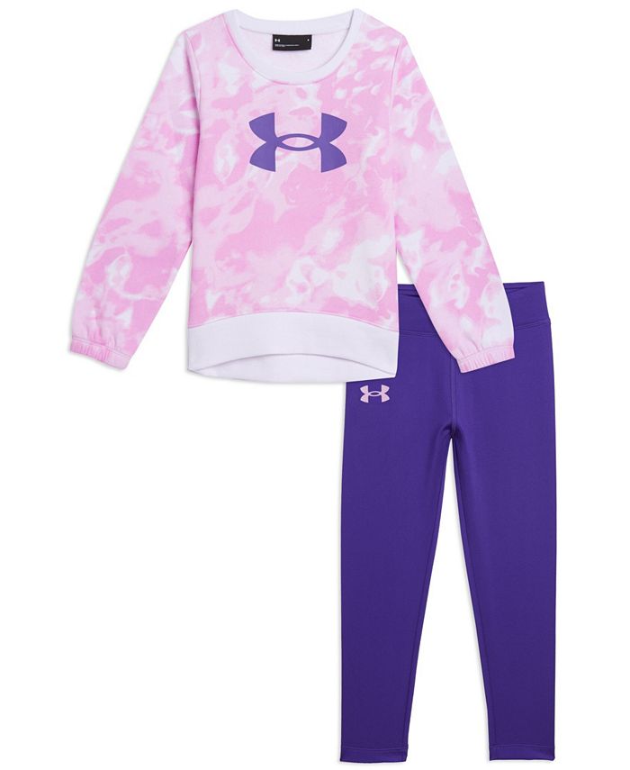 Under Armour Toddler Girls Botanic Dye Crewneck Top and Leggings Set