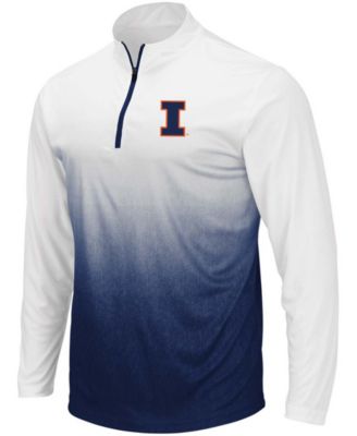 Men's Navy Illinois Fighting Illini Magic Team Logo Quarter-Zip Jacket
