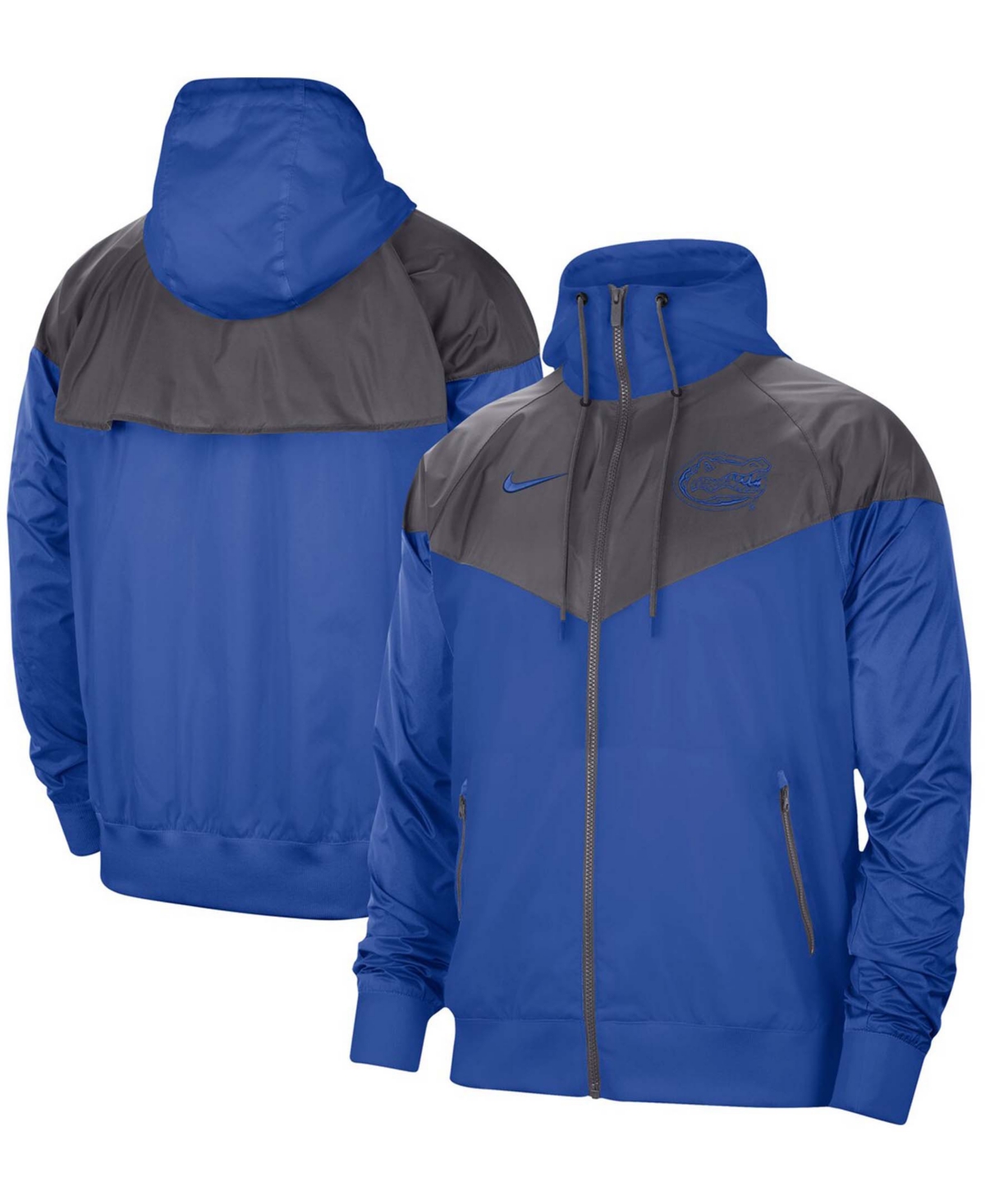 Men's Royal Florida Gators Windrunner Raglan Hoodie Full-Zip Jacket