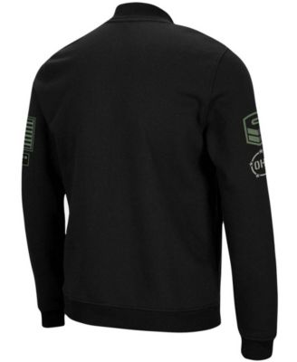 Men's Black Nebraska Huskers OHT Military-Inspired Appreciation High-Speed Bomber Full-Zip Jacket