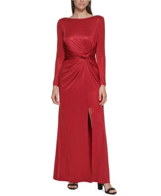 Vince Camuto Metallic-Flecked Jersey Gown Macy's