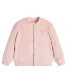 Toddler Girls Embroidered Logo Bomber Jacket