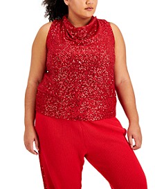 Plus Size Sequin Top, Created for Macy's