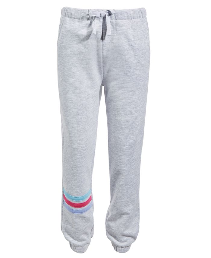 ID Ideology Little Girl Rainbow Stripes Jogger Pants, Created for Macy