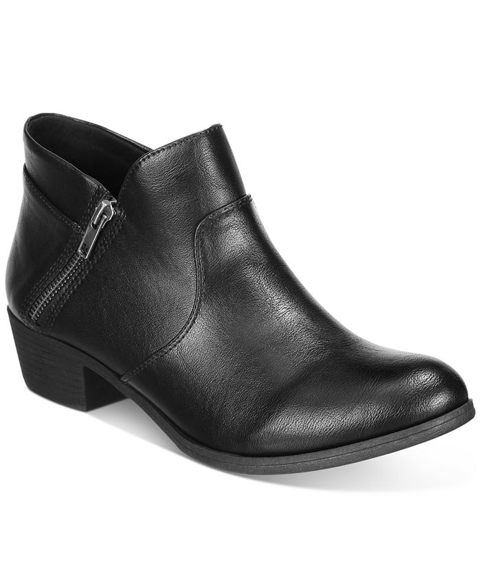 Sun + Stone Abby Double Zip Booties, Created for Macy's & Reviews