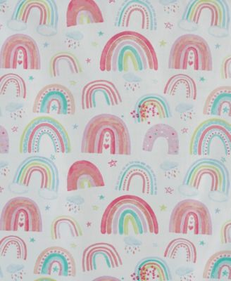 Rainbows Print 100% Blackout Grommet Curtain Panel