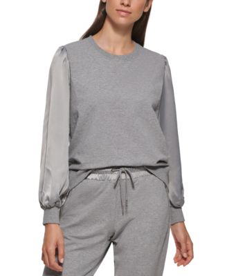 Calvin Klein - Satin Sleeve Sweatshirt