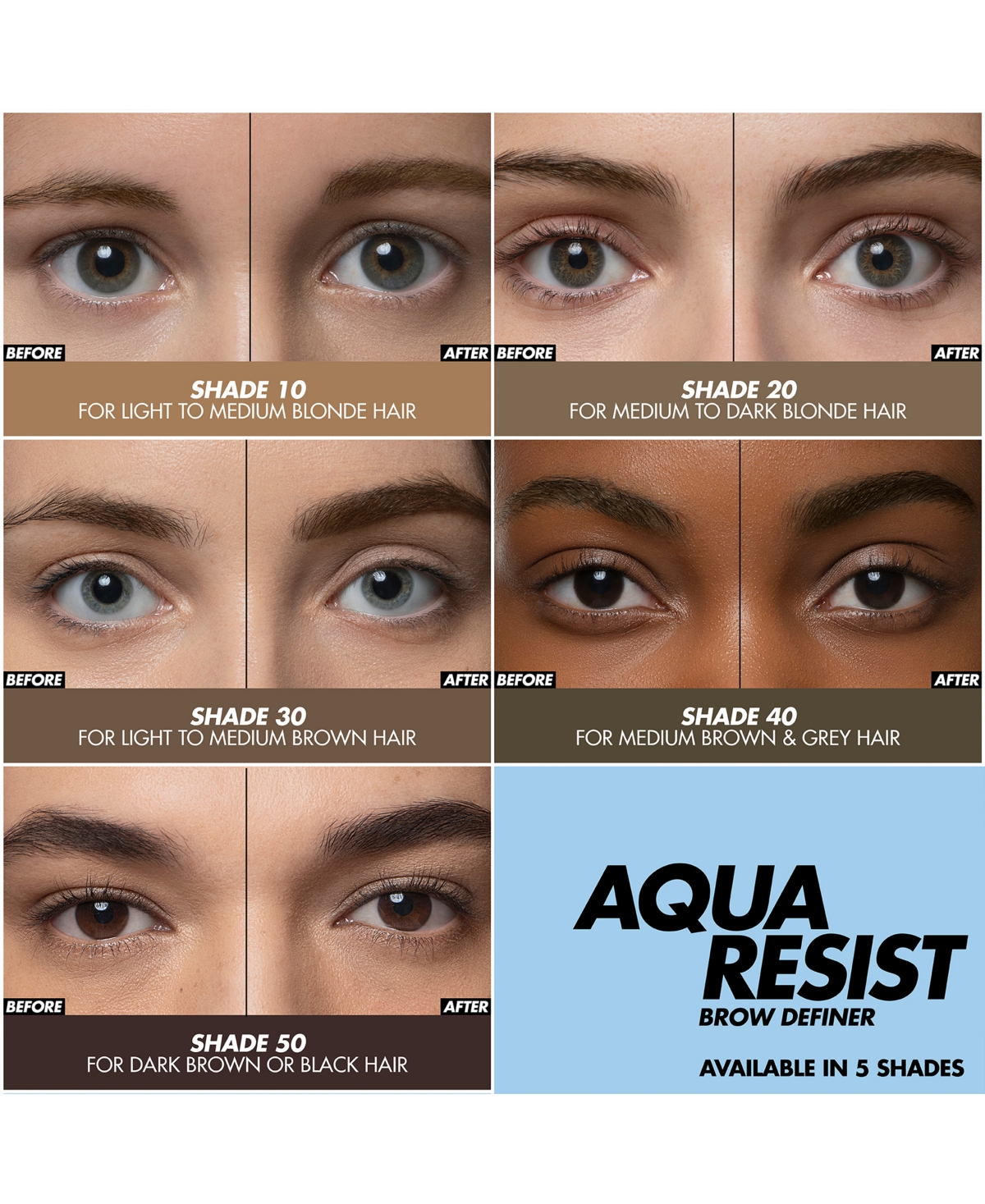 Make Up For Ever Aqua Resist Brow Definer Waterproof Eyebrow Pencil In 20