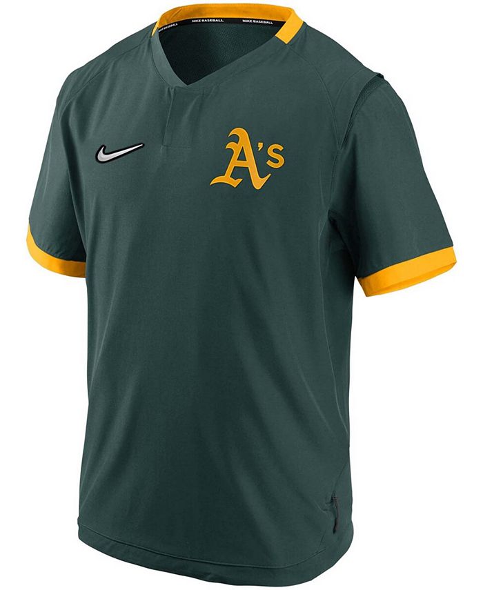 Nike Men's Green, Gold-Tone Oakland Athletics Authentic Collection ...