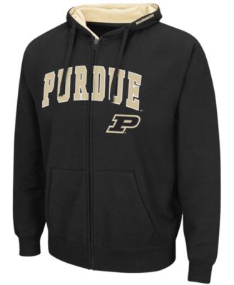 Men's Black Purdue Boilermakers Arch Logo 3.0 Full-Zip Hoodie