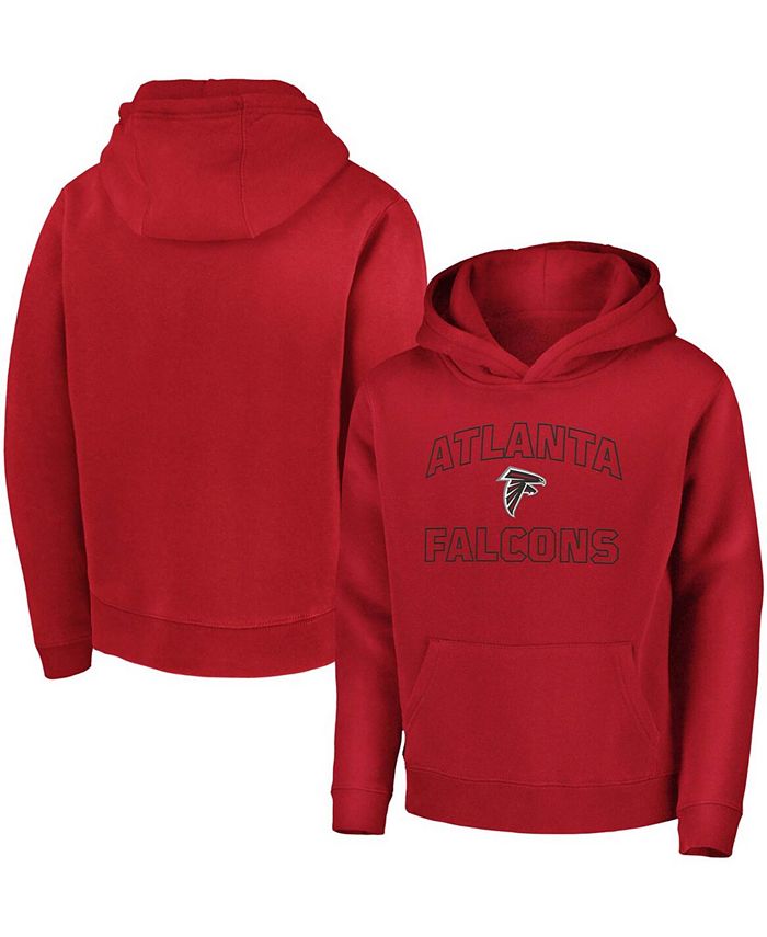 Men's Fanatics Branded Red Atlanta Falcons Tiebreaker Pullover Hoodie