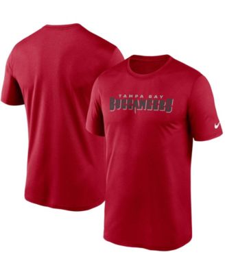 Men's Nike Red Tampa Bay Buccaneers Wordmark Legend Performance T-Shirt