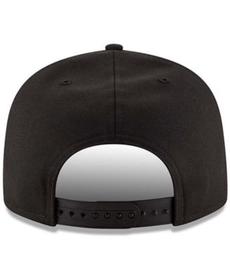 Men's Black Pittsburgh Steelers Black On Black 9Fifty Adjustable Hat