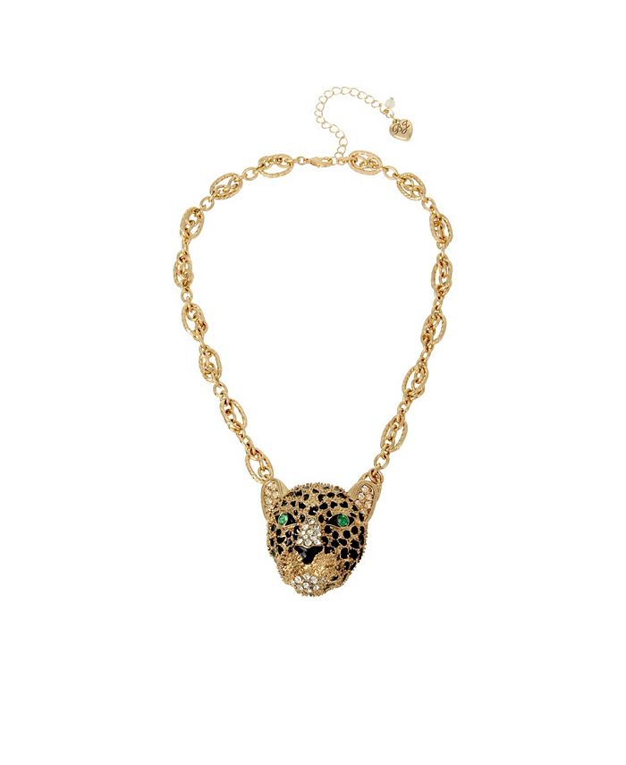 Betsey johnson leopard necklace deals