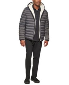 Men's Reversible Quilted Hoodie Jacket