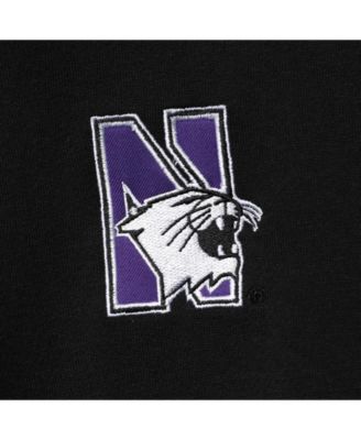 Men's Black Northwestern Wildcats Tortugas Logo Quarter-Zip Jacket