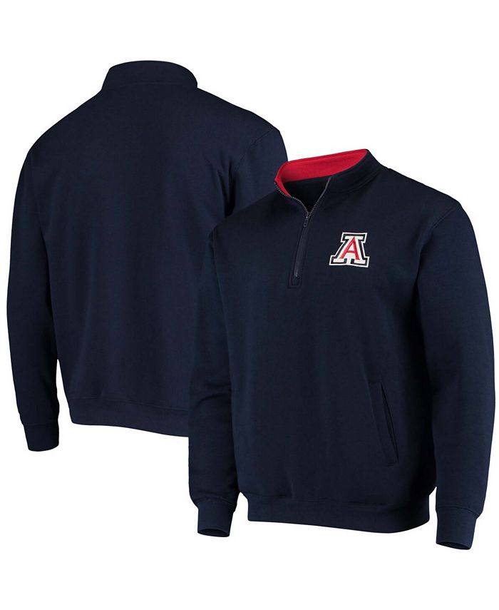 New Arizona Wildcats Men's Quarter Zip Jacket Black Silver Ed Polyester Shirt 
