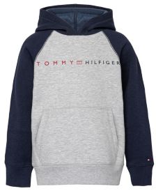 Big Boys Color block Hilfiger Pullover Hoodie