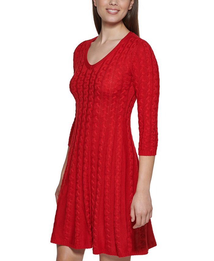 jessica howard cable knit sweater dress