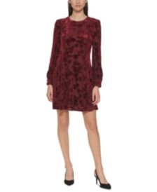 Burnout Velvet Dress