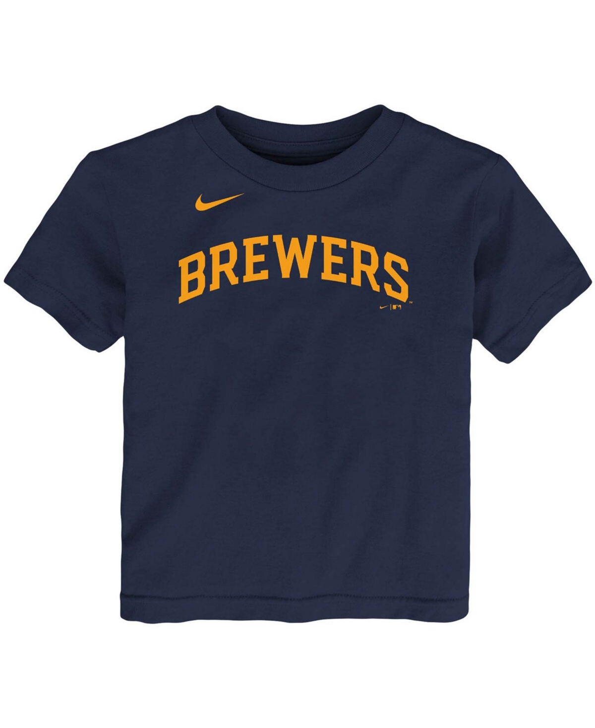 Toddler Boys and Girls Christian YelichMilwaukee Brewers Player Name and Number T-Shirt - Navy