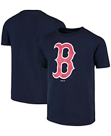 Youth Big Boys Navy Boston Red Sox Primary Logo Team T-Shirt