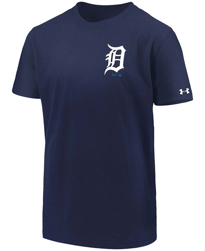 Under Armour Youth Big Boys Navy Detroit Tigers Wordmark Charged