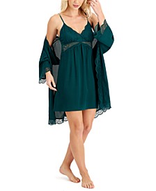 Lace & Chiffon Chemise Nightgown, Created for Macy's