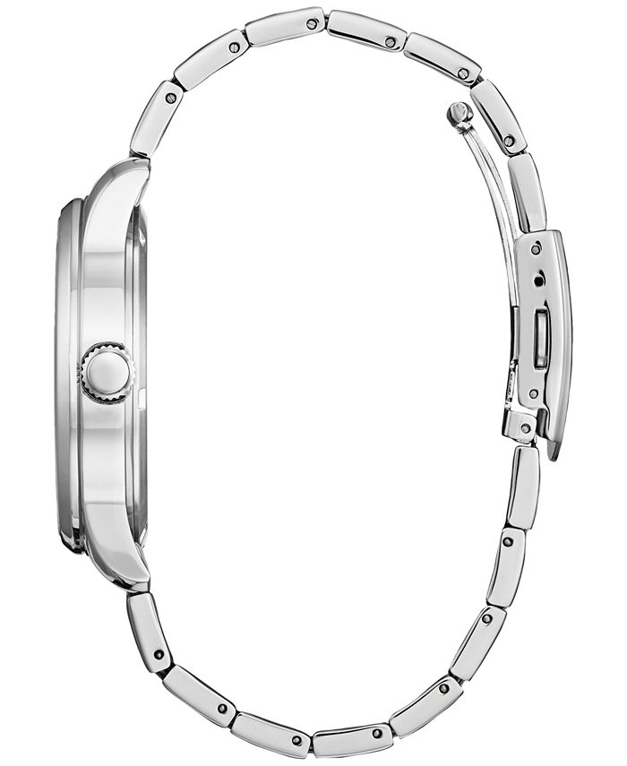 Citizen Men's Classic Silver-Tone Stainless Steel Bracelet Watch 42mm ...