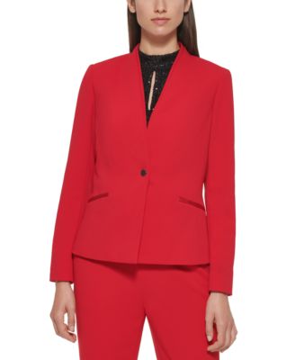 calvin klein single button blazer