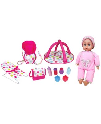 Lissi Dolls Baby Doll Complete Play Set, 10 Piece
