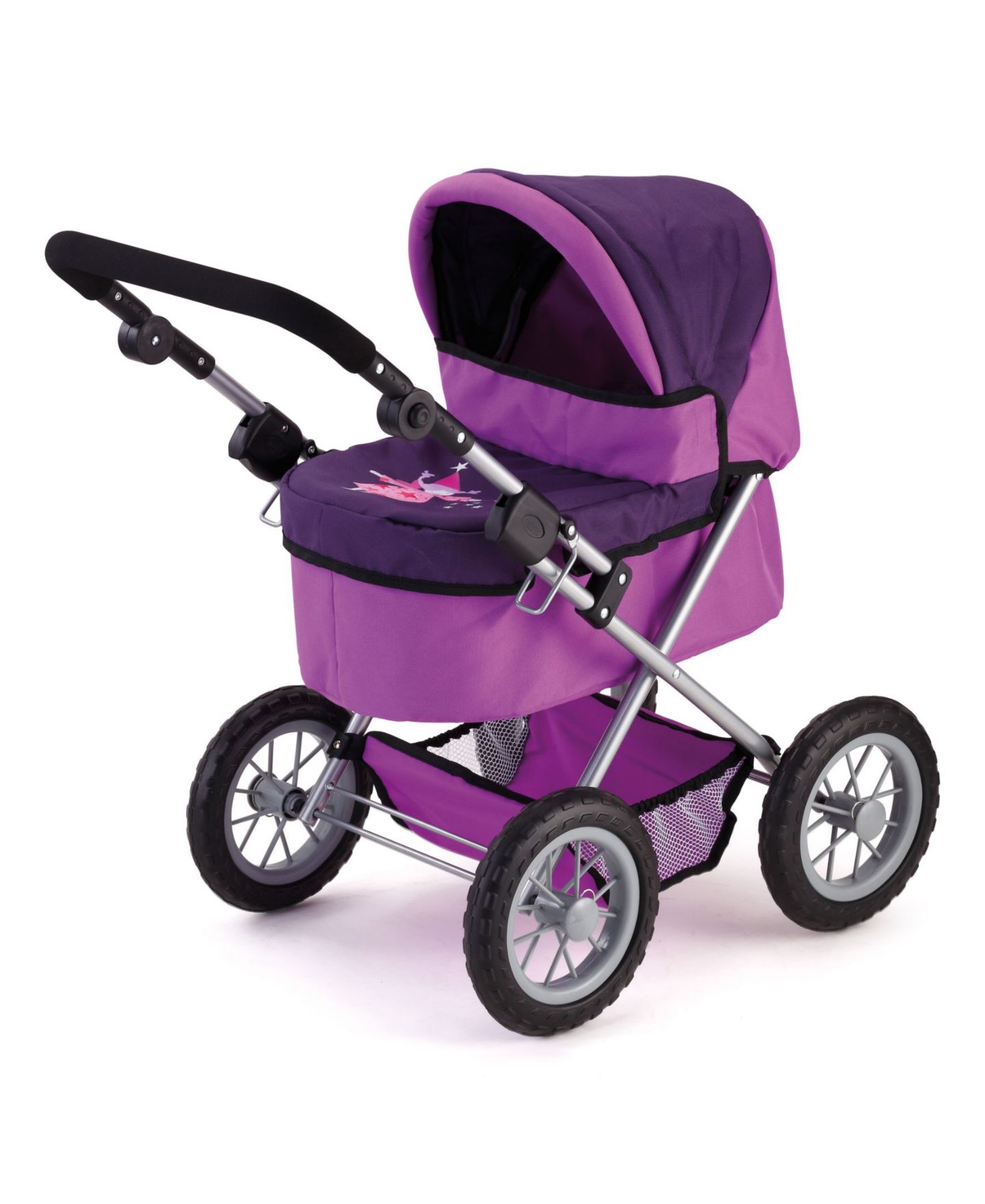 Детские аксессуары для кукол Bayer Design Doll Pram - Trendy Purple, цвет: Сиреневый — фото 5