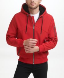 Men's Mid Weight Sherpa Hood Trim Soft-Shell Jacket