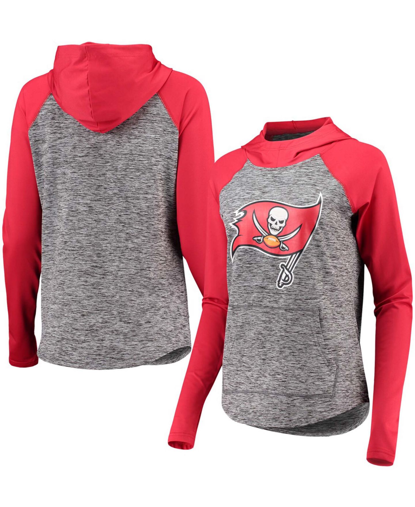 Женское худи G-III 4Her by Carl Banks Heathered Gray-Red Tampa Bay Buccaneers Championship Ring Pullover — фото 1