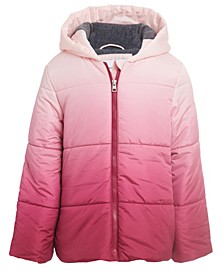Little Girls Quilted Hombre Hooded Jacket