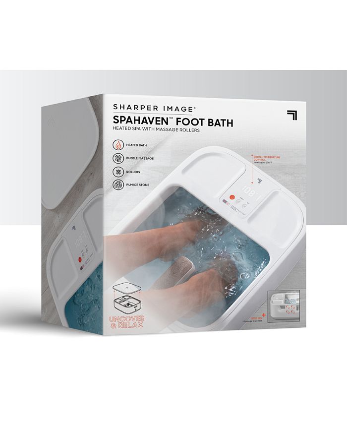 Sharper Image Spa Haven Foot Bath, Heated with Rollers and LCD Display