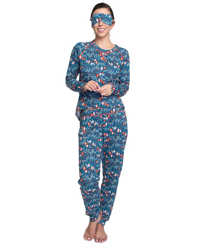 DKNY Girls 2-Piece Pajamas with Sleep Mask
