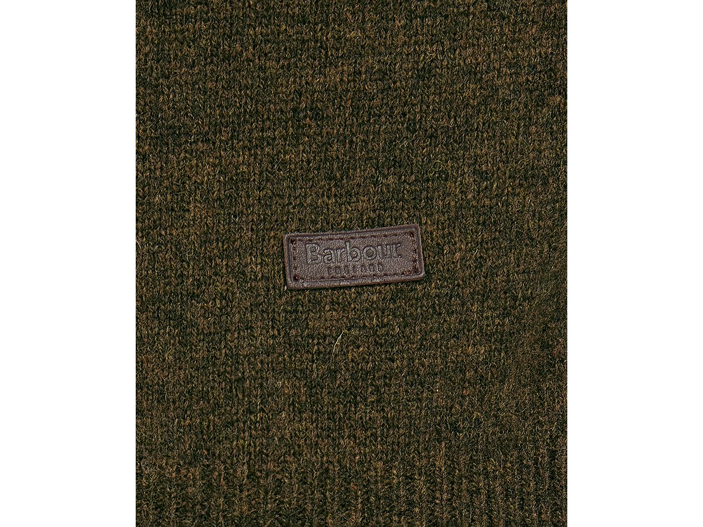 Мужской джемпер Barbour Essential Patch на молнии 1/2, цвет: Seaweed — фото 4