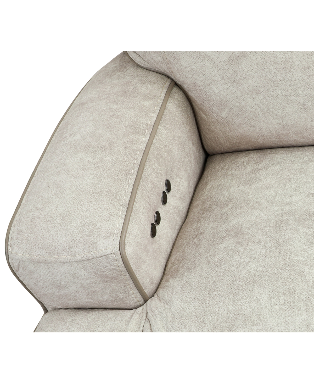 Sebaston 5-Pc. Fabric Sectional with 3 Power Motion Recliners, Created for Macy's