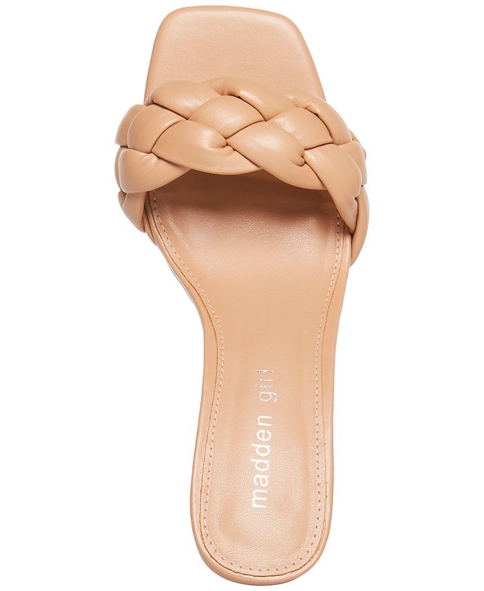 Madden Girl Gracy Braided BlockHeel Slide Sandals & Reviews Sandals