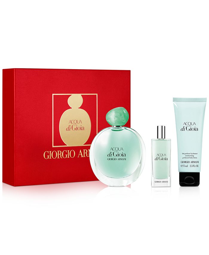 Giorgio Armani 3-Pc. Acqua di Gioia Eau de Parfum Gift Set & Reviews -  Perfume - Beauty - Macy's