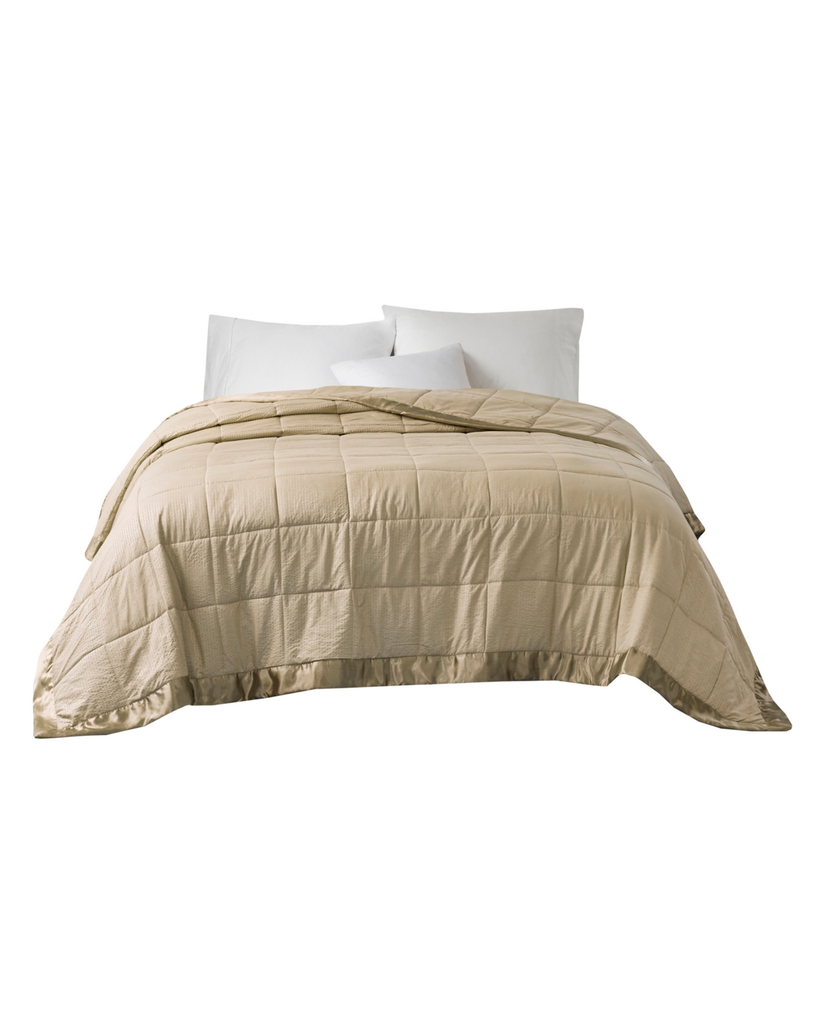 Madison Park Cambria Oversized Down Alternative Blanket with Satin Trim,
