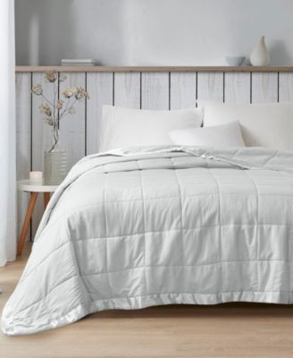 Cambria Oversized Down Alternative Satin Trim Blanket, King