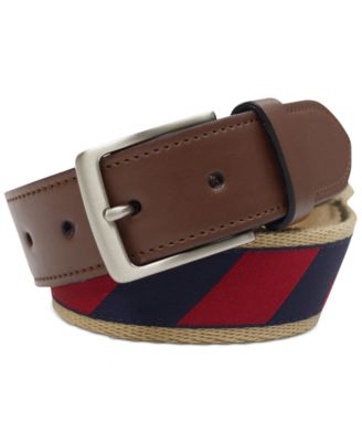 Canvas Ribbon Overlay Belt 