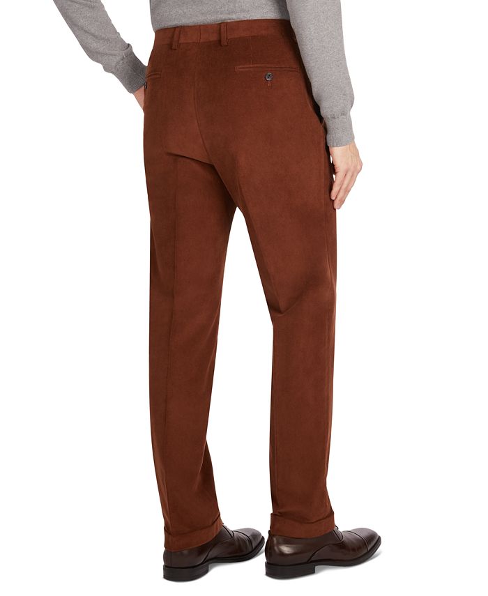 Lauren Ralph Lauren Men's Classic/Regular Fit Corduroy Double Reverse Pleated Dress Pants